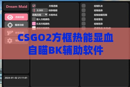 CSGO2方框热能显血自瞄BK辅助软件
